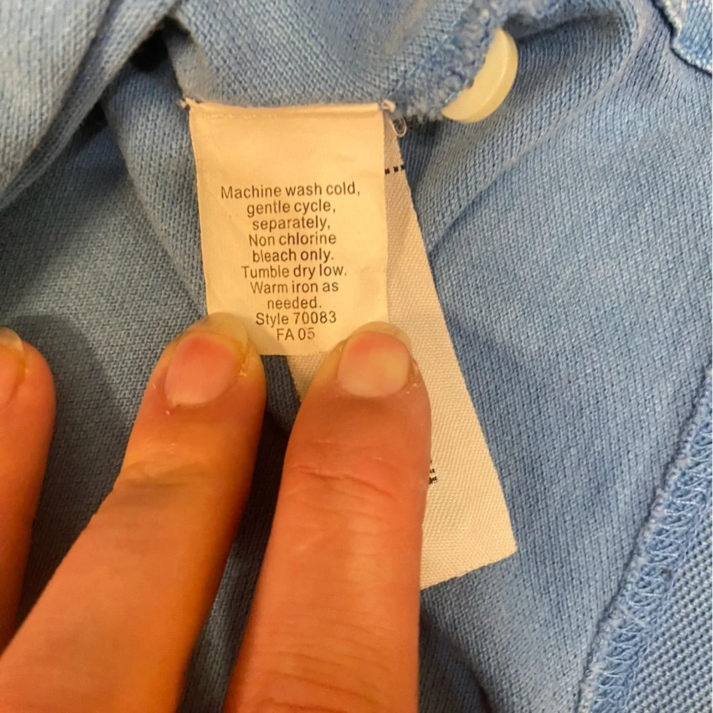 J. CREW 100% COTTON Blue Polo Golf Shirt XL